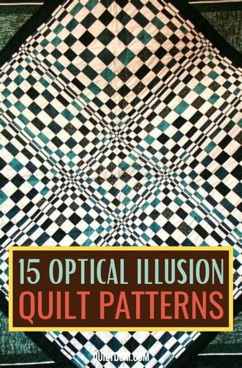 15 Eye Catching Optical Illusion Quilt Patterns Optical Illusion