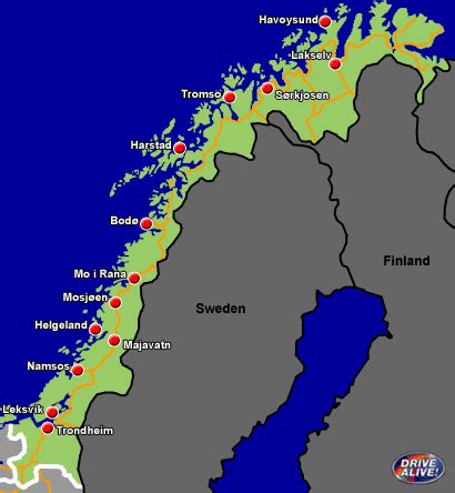 Northern Lights Norway Map