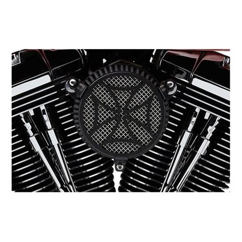 Cobra Naked Air Cleaner Kit Cross Black Softail Dyna Excl FXDLS