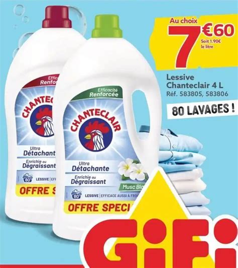 Promo Lessive Chanteclair L R F Chez Gifi