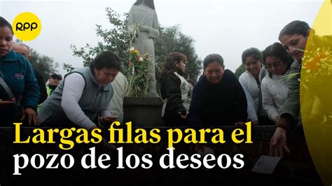 Cercado De Lima Fieles Acuden Al Tradicional Pozo De Los Deseos Youtube