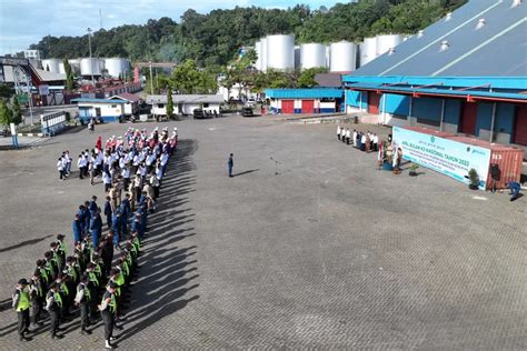 Pelindo Regional 2 Teluk Bayur Gelar Apel Bulan K3 Nasional Tahun 2023