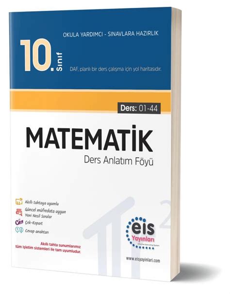 10 Sınıf Matematik Ders Anlatım Föyleri EİS Yayınları kitapbizde