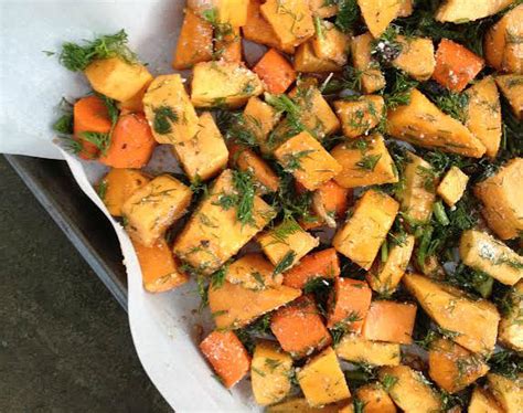 Roasted Butternut Squash And Carrots Brimful