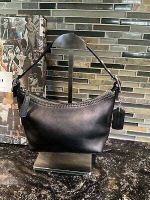 Coach Vintage Legacy West Demi Pouch Hobo Baguette Swing Bag Black 9844