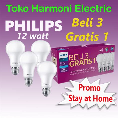 Jual Philips Multipack Mycare Led Bulb W K Putih Beli Gratis