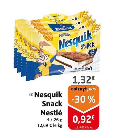 Promo Nesquik Snack Nestlé Chez Colruyt Icataloguefr