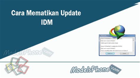 Cara Mematikan Update Idm Terbaru Agar Tidak Kena Fake Serial Number