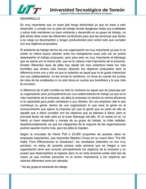 El Inaceptable Costo De Los Malos Jefes Pdf