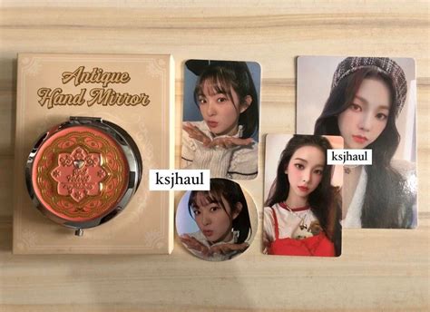 Red Velvet Irene Antique Hand Mirror Full Set Hobbies Toys