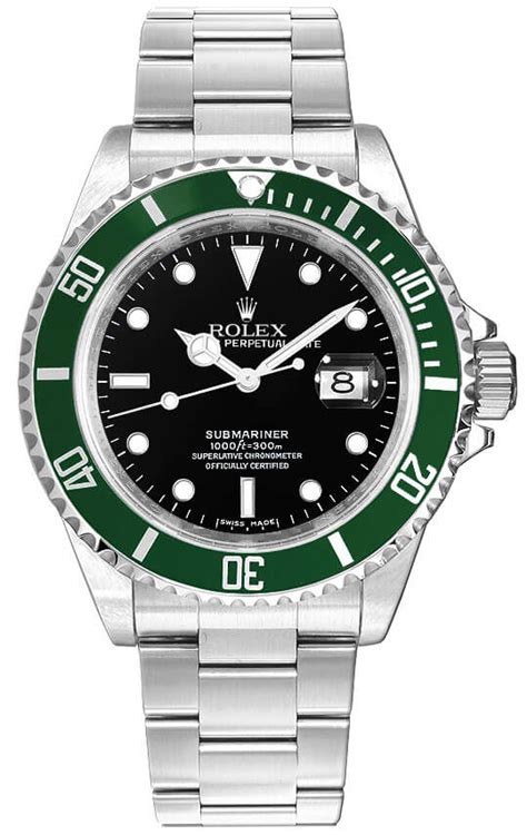 16610LV Rolex Submariner Date Kermit Black Dial Men S Watch