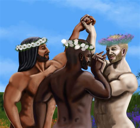 Queer Art The Three Graces Male Nude Art Subtle Pride Sensual