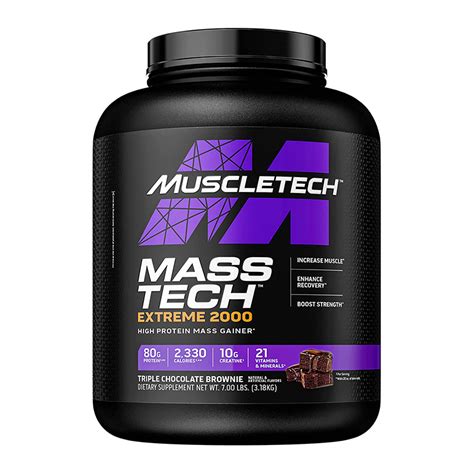 Buy Muscletech Mass Tech Elite Extreme 2000 7lbs Chocolate In Dubai