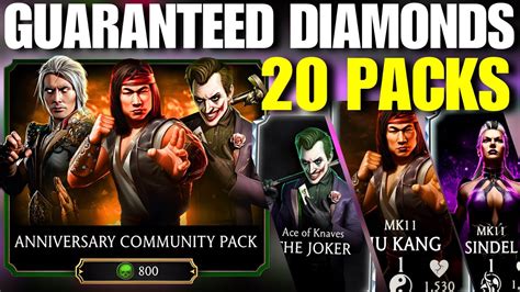 Guaranteed Diamond Characters Got Mk Liu Kang Mk Fujin Joker