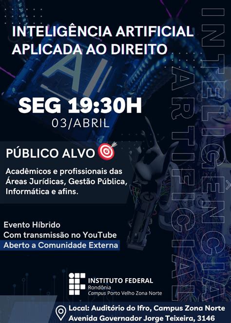 AVA IFRO PVHZN Convite Inteligência Artificial Aplicada ao Direito