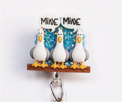 Pixar S Finding Nemo Seagulls Id Badge Reel Retractable Id Badge