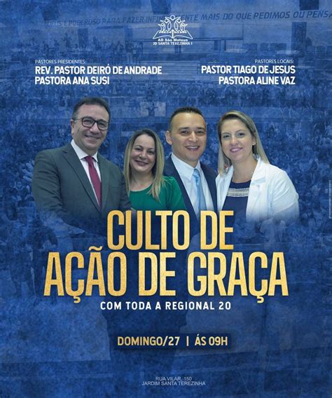 flyer culto de acoes de graca Cartazes cristãos Cartaz Ensaio