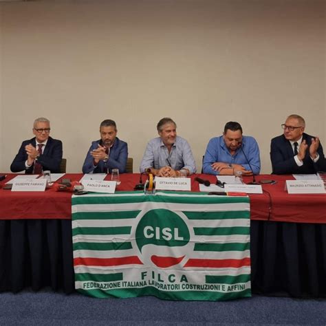 Edili Giuseppe Famiano Nuovo Segretario Della Filca Cisl Di Catania