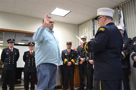 Avfd Swears In New Officers And Firefighter Avon Volunteer Fire