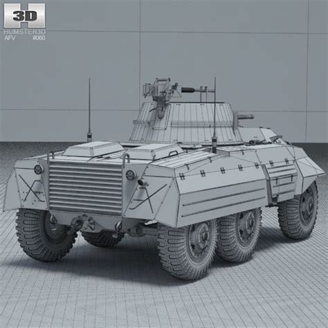 M8 Greyhound 3D model - Military on Hum3D