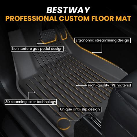 Supply All Weather 3d Tpe Car Floor Mats For Toyota Tundra 2014 2024