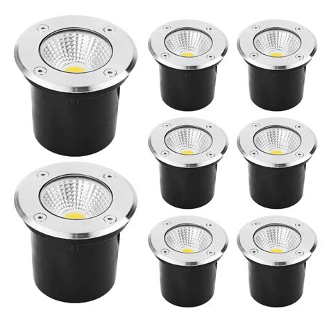 Imperme Vel LED Garden Path Spot Light Luz Subterr Nea Embutida