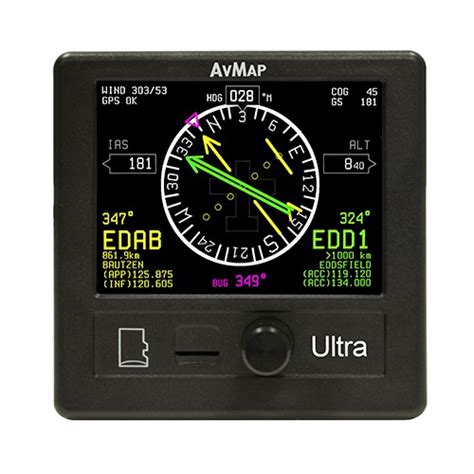 Avmap Navigation Ultra Efis Standalone Electronic Flight Instrument