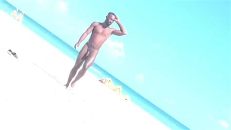 Nudism Nude Black Man On The Beach ThisVid