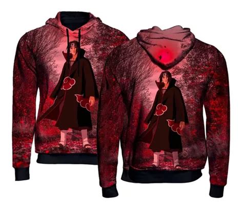 Moletom Blusa Anime Akatsuki Itachi Uchiha Full Mz 19 Parcelamento