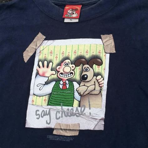 Vintage 1989 Wallace And Gromit Longsleeve Tee Vtg Anime Cartoon Tshirt