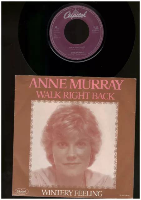 Anne Murray Walk Right Back Wintery Feeling 7 Inch Vinyl Single