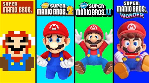 Evolution Of All Mario Losing And Game Over Screens In Super Mario Bros