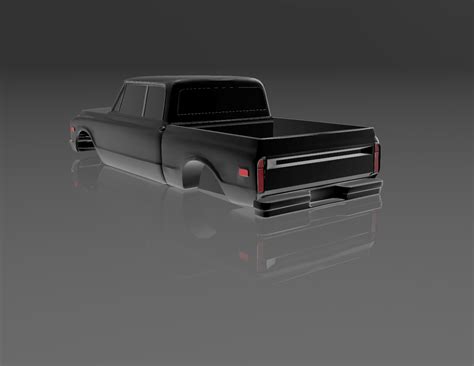 Obj File Chevrolet C10 Double Cab 1967 1972 124 And 125 Scale 🚙 ・3d Printable Model To