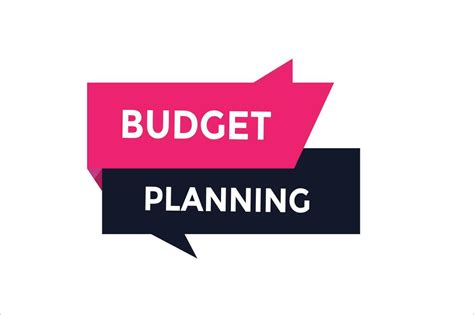 Budget planning button web banner templates. Vector Illustration ...