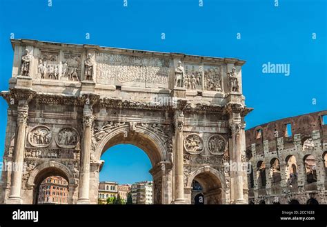 Europe Italy Rome Forum District Arco De Constantino Ad