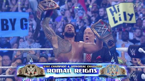 Wrestlemania 38 Reigns Beats Lesnar Becomes Undisputed Universal Champion