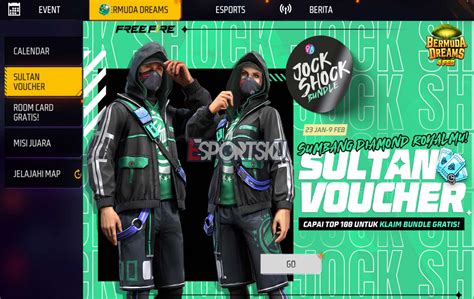 Cara Bermain Event Sultan Voucher Free Fire FF Esportsku