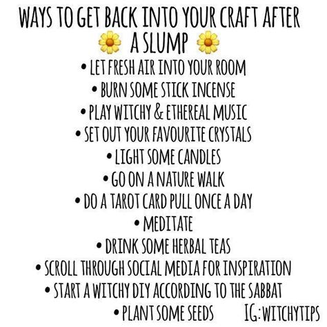 Tips For Witches Everywhere On Instagram I Was In A Slump For A Bit