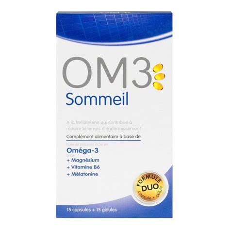 Om Sommeil Capsules Est Un Compl Ment Alimentaire Base D Om Ga De