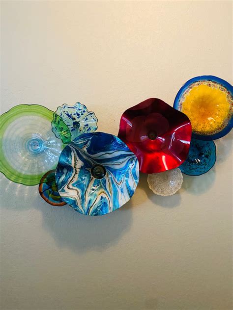 Wall Flowers Flower Wall Glass Wall Art Cool Furniture Hand Blown Glass Sustainability