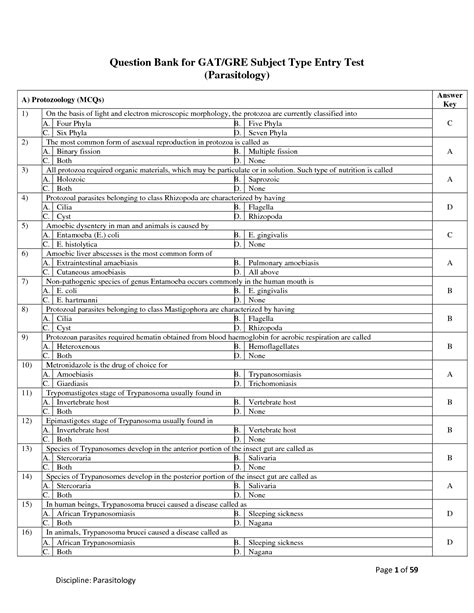 SOLUTION Parasitology Question Banks Studypool