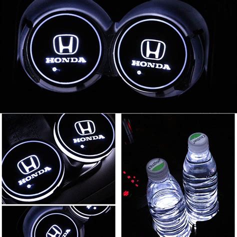 Sottobicchieri LED Honda Auto Logo Accessori CarLEDLogo