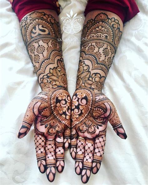 Two Hands With Henna Designs On Them