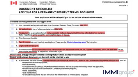 Do It Yourself Permanent Resident Travel Document Prtd