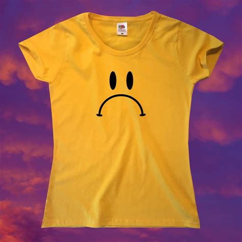 Frowny T Shirt Womens Xs S M L Xl Etsy