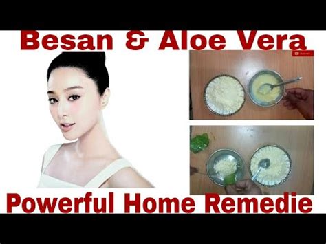 Besan Aloe Vera Natural Packs Face Packs For All Skin Types Youtube