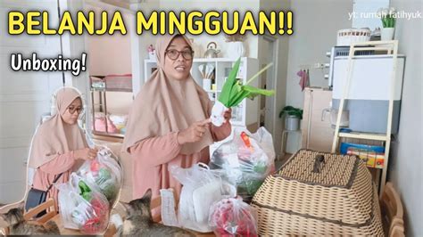 Unboxing Belanja Mingguan Daily Vlog YouTube