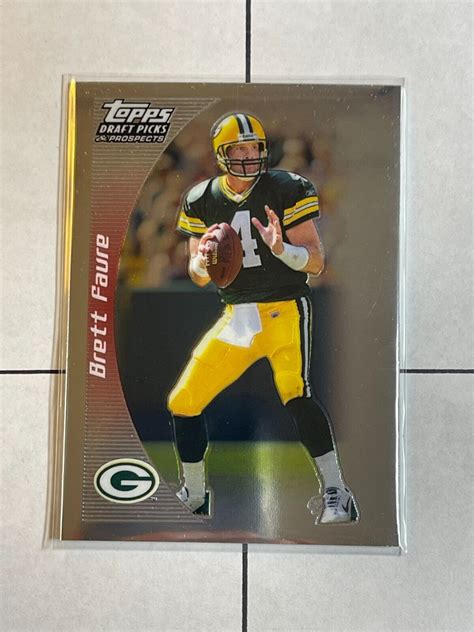 Brett Favre 2005 Topps Chrome Draft Picks Prospects 22 Packers EBay