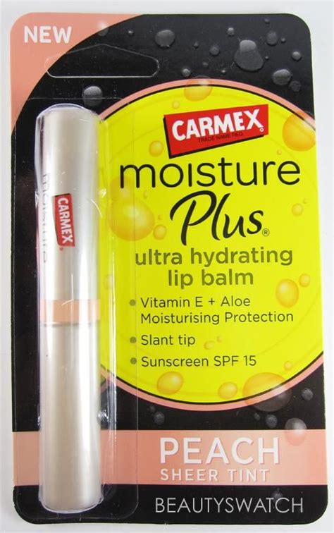 Carmex Moisture Plus Peach Sheer Tint Carmex Moisturizer Hydrating