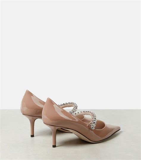 Jimmy Choo Bing Embellished Patent Leather Pumps Jimmy Choo